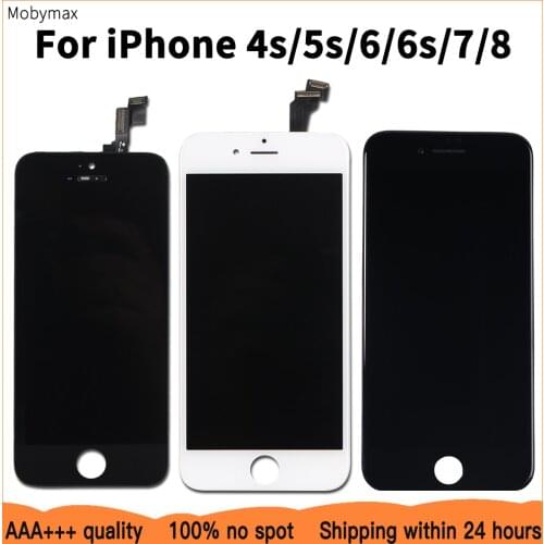 Factory Promotion LCD Replacement For iPhone 5s 6 AAAA+++ Quality LCD Display Touch Screen For iPhone 6s 7 4s 8 100% Test Work