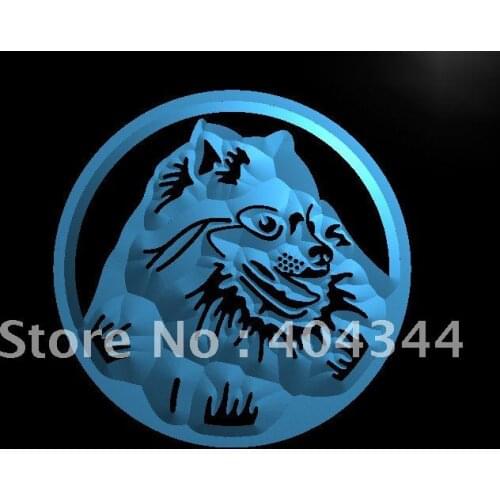 LB680- Pomeranian Dog Puppy Pet LED Neon Light Sign home decor crafts