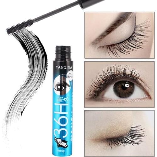 4D Silk Fiber Mascara 36H Long Lasting Waterproof Eye Makeup Black Natural Thick Curling Eyelashes Mascara Cosmetics Tools TSLM1