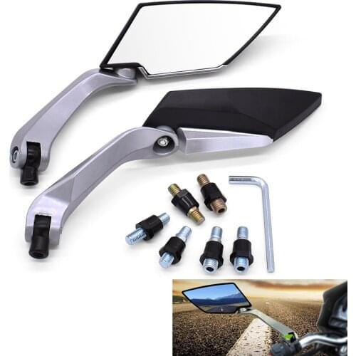 Universial Side Mirrors Motorcycle Handlebar Rear View Back Mirror For Yamaha wr 450 f SEROW 225 250 TTR125 TTR250 TTR600