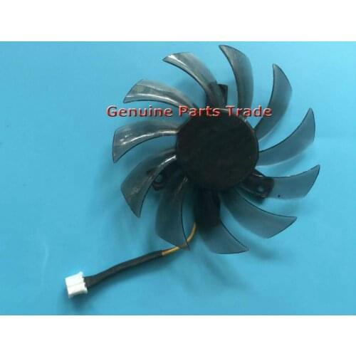 Genuine for EVERFLOW T128010SM 12V 0.20A 3Pin For Gigabyte N580SO GTX460 GTX580 HD5870 N470SO N580UD Graphics Card Cooling FAN