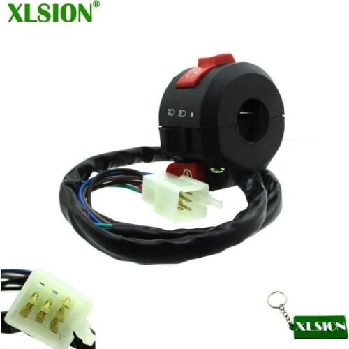 XLSION 7-pin Male Connector Kill Starter Light Switch Assembly For Kazuma Taotao Coolster Sunl Coolster 50 70 110 125cc ATV Quad