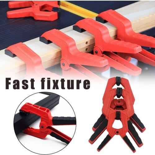 1pc Heavy Duty Woodworking Plastic Spring Clamp Strong Type Nylon Clip Clamps Extra Wood Carpenter Large Tool Spring A T8C0