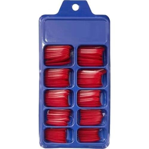 100Pcs Purple Fake Nails Occident Popular Nail Tips Rectangle Ballet Fingernails Nails Art for Women BLC-004