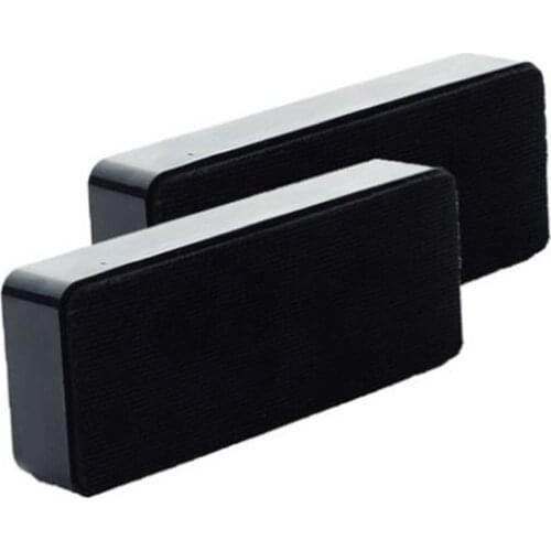 2pcs/set Black Magnetic Attaching Soft Eraser, Dry Whiteboard Marker Wipe Cleaner