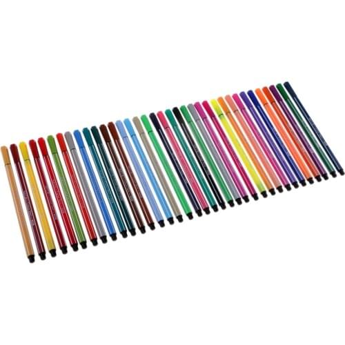 36x Fibre Felt Tip Pens Childrens Colouring Kids Art Crafts Washable Art Pen