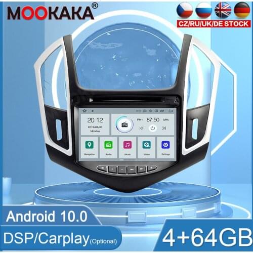 4+64GB Android 10.0 For Chevrolet Cruze 2012-2015 Stereo Headunit Multimedia Player Auto Radio Car GPS Navigation WIFI DSP BT