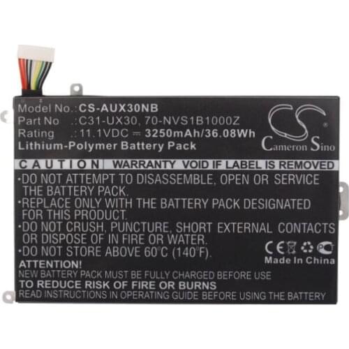 Cameron Sino 3250mAh battery for ASUS UX30 UX30-a1 UX30KA UX30KU UX30-qx005c qx007e qx011e UX30s-su35neggaw