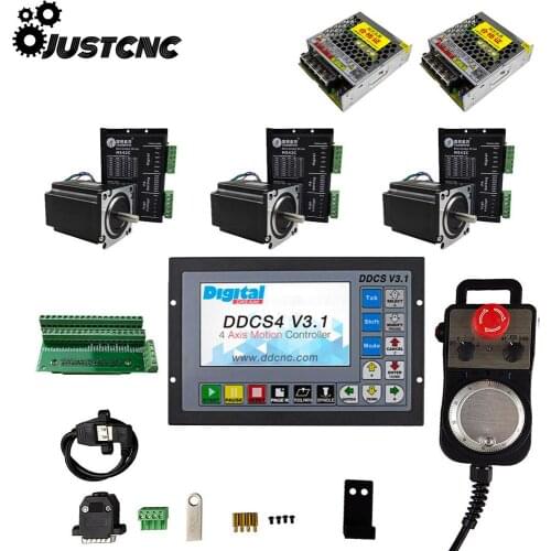 Cnc kit Leadshine motor driver kit ddcsv3.1 3-axis motion control system Nema 23/57 driver and motor
