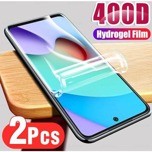 2PCS Hydrogel Film Xiaomi Redmi 10 6.5" Screen Safety Protective Film For Xiamoi Redmi 10 Xiomi Redmi 10 Soft HD Film Not Glass