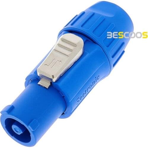 50 Pcs Seetronic SAC3FCA NAC3FCA AC PowerCon CBL End-in, Blue