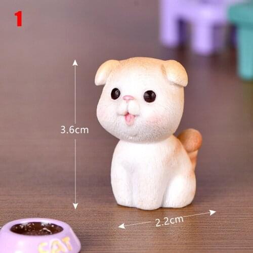 Miniature Cat Figurine Model Fairy Micro Landscape Garden Decoration Kids Toy DIY Gardening Ornaments E7