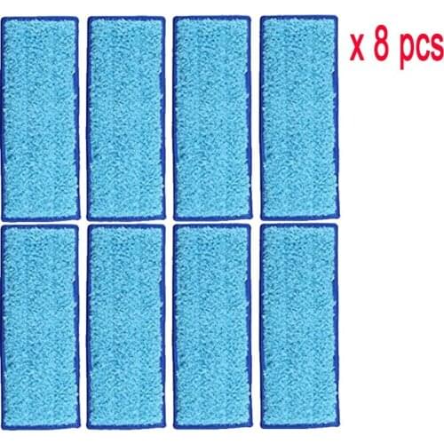 8 Pack Washable Wet Mopping Pads for iRobot Braava Jet 240 241 cleaner spare parts