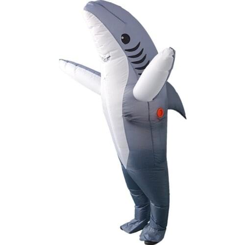 Inflatable Shark Costume Suit Adults Halloween Costumes Party Jumpsuits Party Inflatable Cosplay Costumes
