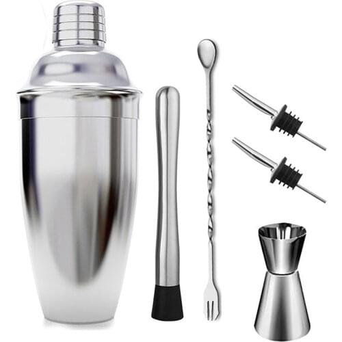 Stainless Steel Cocktail Shaker Mixer Wine Martini Boston Shaker For Bartender Drink Party Bar Tools