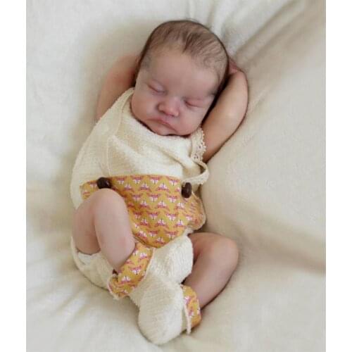 Levi Sleeping Lifelike Cute Realistic Soft Silicone Vinyl Dolls Toy for Child birthday gift reborn baby doll