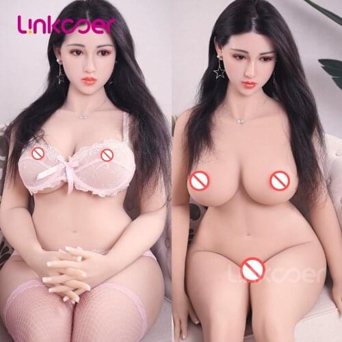 Linkooer 161cm Silicone Sex Dolls 2 Holes Vaginal Sex Adult Love Doll Realistic Lifelike Sex Dolls for Man Masturbation