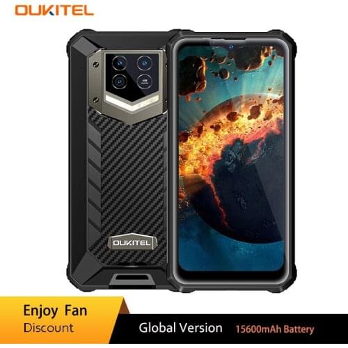 Oukitel WP15 Rugged Smartphone 15600mAh 8GB+128GB 6.5"HD+ Octa Core Android11 Mobile Phone 48MP MT6833 NFC Smartphone Cell Phone