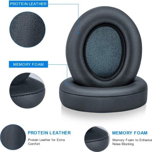 Replacement Beats Studio 2 Beats Studio 3 Wireless Ear Cushions Pads Muffs for Over Ear Headphones