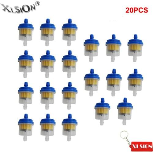XLSION 20Pcs Magnetic Fuel Filter Gas Filters For ATV Quad Buggy Go Kart Motorcycle Dirt Pit Motor Bike Motocross