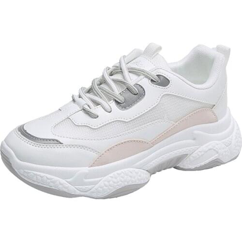Women Walking Shoes Comfortable Chunky Sneakers Athletic Breathable Slip-on Outdoor Sports Footwear Hollow Breathable Shoes
