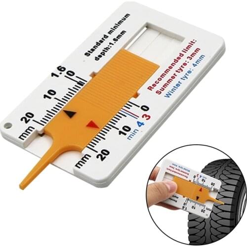 0 - 20 Mm Auto Car Tyre Tread Depth Depthometer Tread Gauge Caliper Motorcycle Trailer Thickness Gauge For Car Motorcycle Tools
