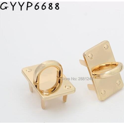 10pcs 14mm High quality Detachable Openable Removable Handbag Leather Shoulder Purse Strap Belt u ring Arch bridge bag connector