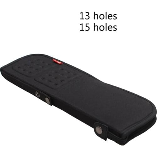 13/15 Pockets Artist Paint Brush Holder Zippered Brush Case for Oil Acrylic Watercolor Brush Breathable Painting Kit