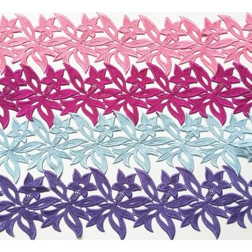 20 yards 12CM Custom colors white Embroidered Water soluble Lace Fabric DIY Garment Accessories lace trim Sewing Craft DB-DZ1