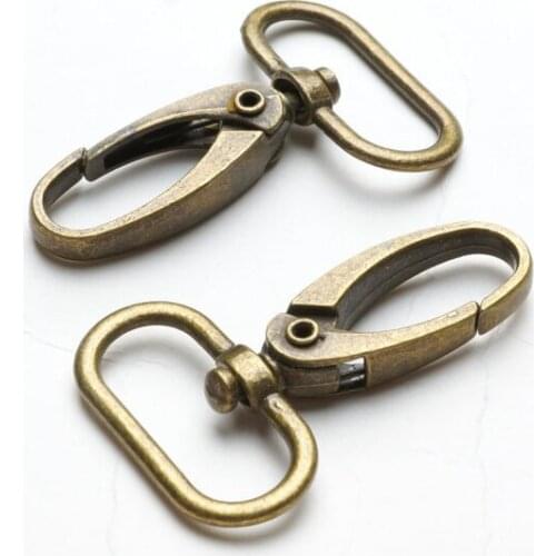 30 PC Swivel Lobster Leather Bag Handbag Purse Shoulder Strap Belt Clasp Clip Trigger Buckle Collar Snap Hook 25mm