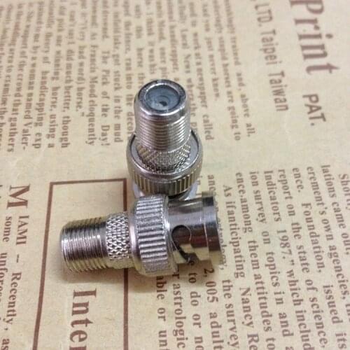 5pcs/lot BNC male head to F female monitoring accessories BNC connector BNC plug self-tightening screw F head