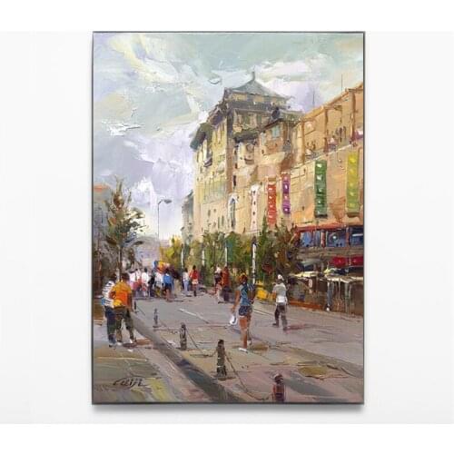 Abstract Chinese Scenery Painting Canvas Printings HD Print Home Decor Living Room Dining Room Vertical Hanging Wall Art Picture