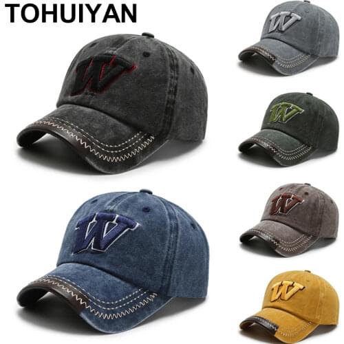 Brand New Baseball Caps For Men Washed Cotton Dad Hat W Embroidery Snapback Cap Streetwear Women Hat Casquette Hip Hop Caps