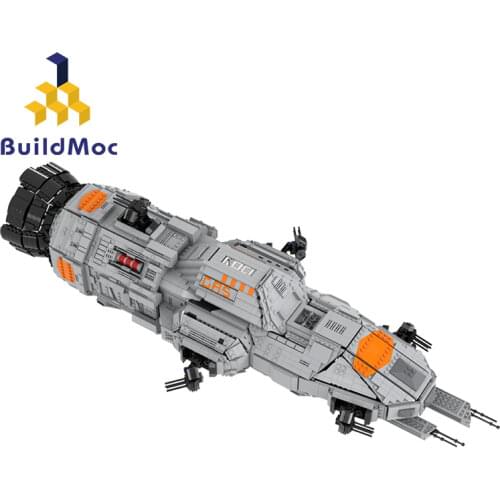 Buildmoc Space Saturn 37608 Spaceballs Eagle-5 Rocket Building Blocks City Center Atellite Bricks set Children Toys Gift