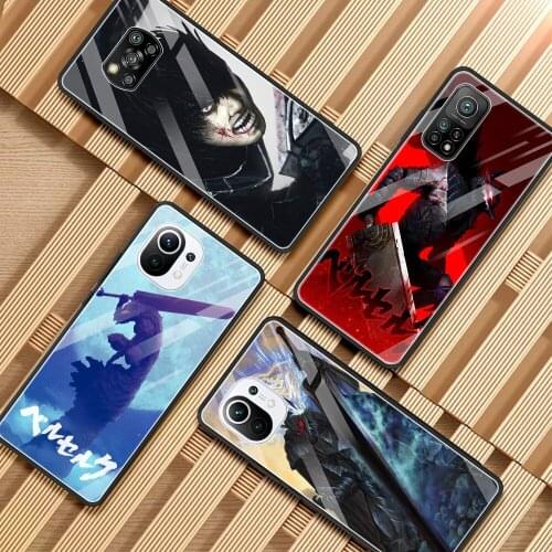 Berserk Guts Anime Phone Case For Mi 11i 11 Ultra Note 10 10T Lite 9T Poco X3 NFC M2 F2 Pro F3 X2 Bumper Shell Frame Fundas
