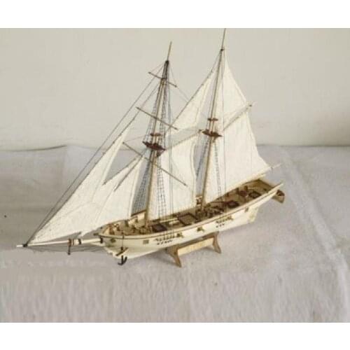 1:100 Diy Wooden Assembly Sailing Ship Model 3d Designer Classic Sailing Boat Laser Cutting Process Puzzle Toys Gifts For Adult