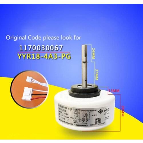 Air Conditioner Parts RPG15Q-3 New Original for TCL Air Conditioner Inner Fan PG Motor Y4S476A711 Hanging Machine Fan Motor