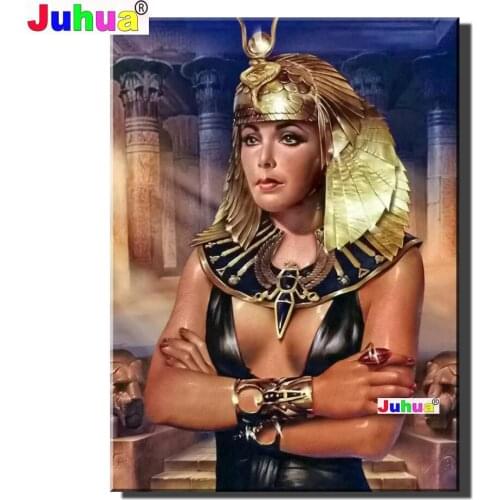 Egyptian Queen 5d Diy Diamond Painting full Square Round drill diamond embroidey cross stitch Dream Egyptian,Vintage Wall Art