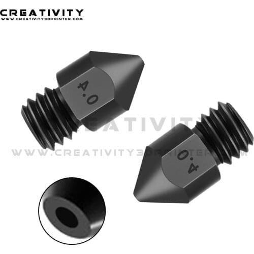Creativity MK7 MK8 Nozzle Super Hard Steel Mold Steel Corrosion-Resistant Extruder Threaded 1.75mm 3D Printer for Ender3 ELF