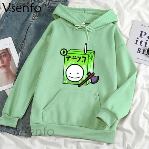 Dream Juice Graphic Hoodie Women Pullovers Loose Warm Fleece Sweatshirt Plus Size Women Clothing Aesthetic Clothes Oversize