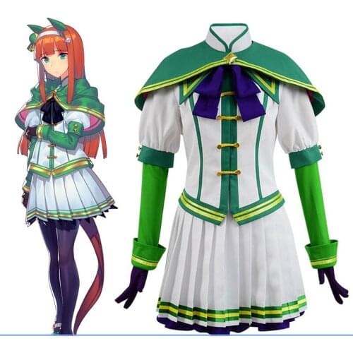 Game Horse Collection Pretty Derby Season 2 Silence Suzuka SJ Dress Uniform Cosplay Costume Halloween Party Suit For Women 2021