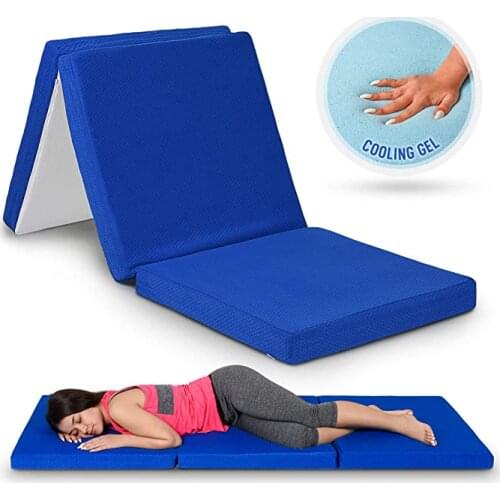 Heal Your NIght Portable Floor Mattress with Soft 31 x 75 Inches - 3-Inch Gel-Infused Cooling Mattress Topper, Cot Pad