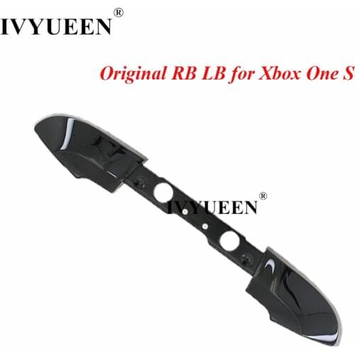 IVYUEEN Black for Xbox One S Slim Controller Original LB RB Bumper Triggers Buttons Mod Kit Repair Part Game Accessories