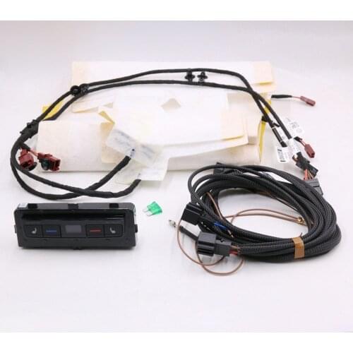 Rear heating seat kit switch install wire panel For Passat B8