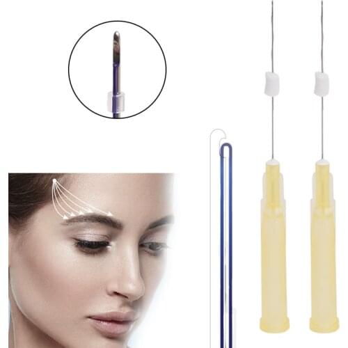 Deenora L W Blunt Eye Brow Barb Double Screw Hilos Tensore Korea 30G 25mm 38mm Needle Mono PCL PLLA PDO Threads Lift