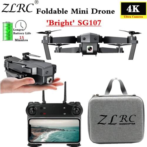 ZLRC SG107 Mini Drone Wifi FPV 1080P 4K HD Camera Optical Flow RC Quadcopter Follow Me Mini Dron Foldable Helicopter VS E58 E68