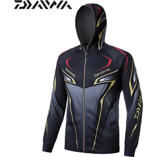 Daiwa Fishing Clothing With Hat Fishing Shirt Anti-UV Fishing Clothes Long Sleeve Hiking Camping Vest DAIWA Pesca Camiseta