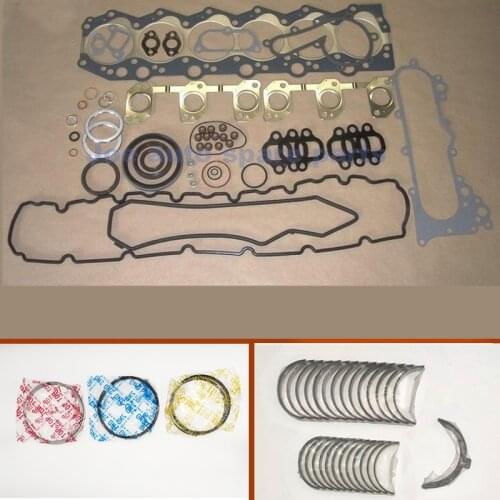 1HZ Diesel Engine Full Gasket Set kit crankshaft connecting rod bearing piston ring for Toyota COASTER TD LAND CRUISER 4.2L