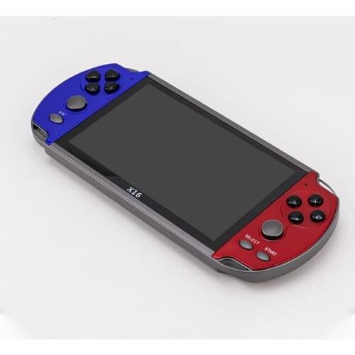 2021 Portable X16 Screen Handheld Game Console Built-in 10 Simulator 3D Game Retro Arcade Ultra-thin Console Within 6800 Games