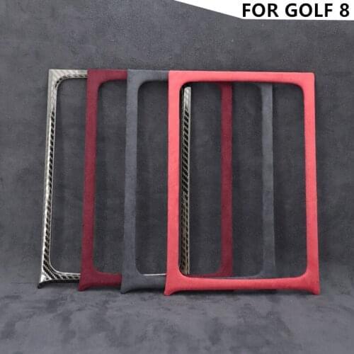 For Volkswagen VW Golf 8 MK8 2020 2021 Luxury material short plush Water cup storage box decorative cover Accessories